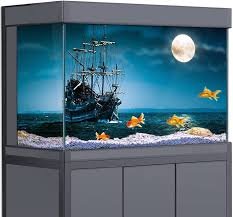 Sfondo Acquario 3D Pirati e Mare Blu