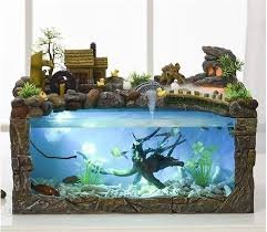 Fontana Ecologica ZANGAO: Ruota d'Acqua per Acquario da Scrivania