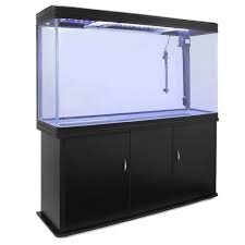 Acquario da 300 Litri con Filtro a Cascata e Mobile Nero