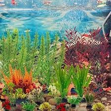 Vueinrg 18 Pezzi di Piante Decorative per Acquario