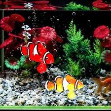 Pesce Pagliaccio Bionico Luminoso per Acquario