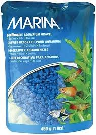 Ghiaia Decorativa Blu per Acquario - 450 ml