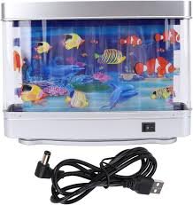 Mini Acquario Realistico con Pesci Mobili