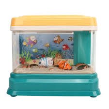 Mini Acquario Ricaricabile per Bambini con Pesci Magnetici